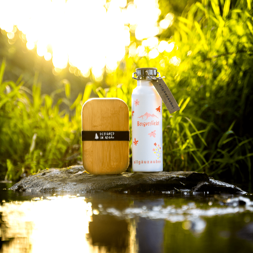 Bergverliebt - Geschenkset Thermosflasche & Brotzeitbox