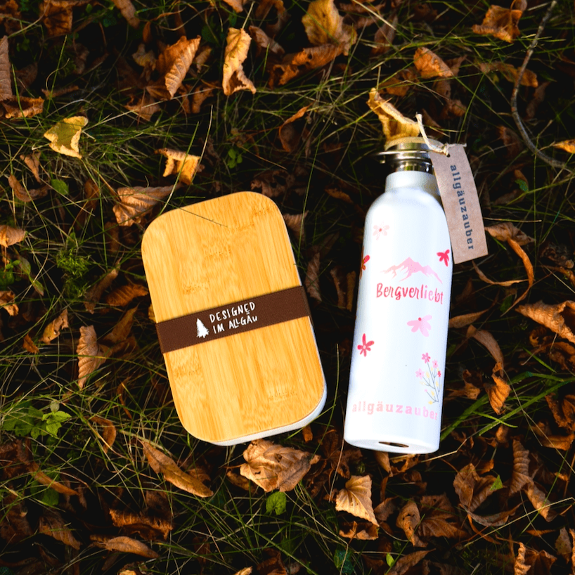 Bergverliebt - Geschenkset Thermosflasche & Brotzeitbox