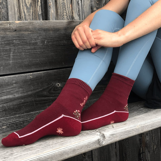 Bergverliebt - Socken rot Damen