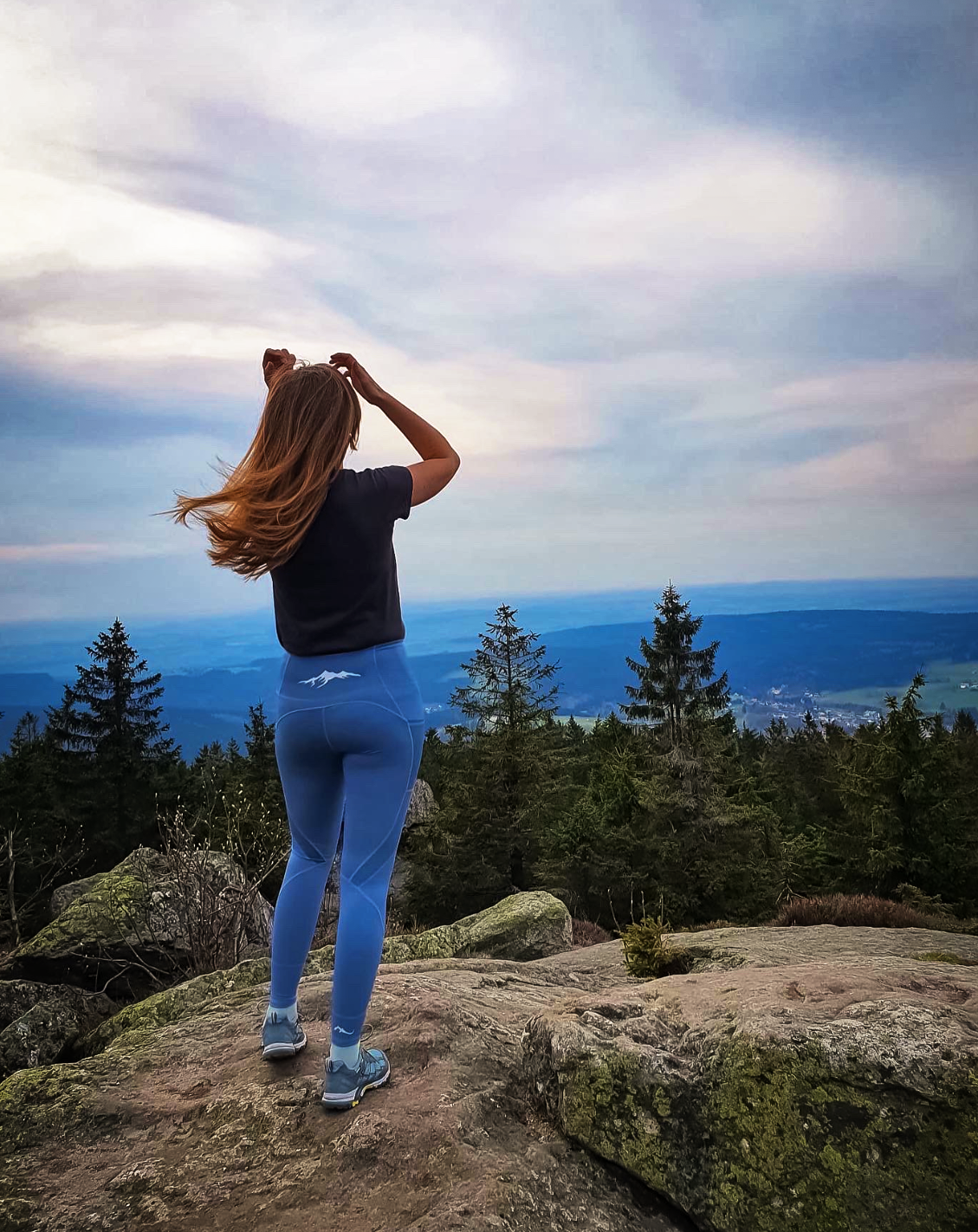 Draussen daheim - Leggings Damen blau