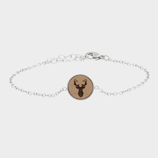 Hirsch - Armband Nuss