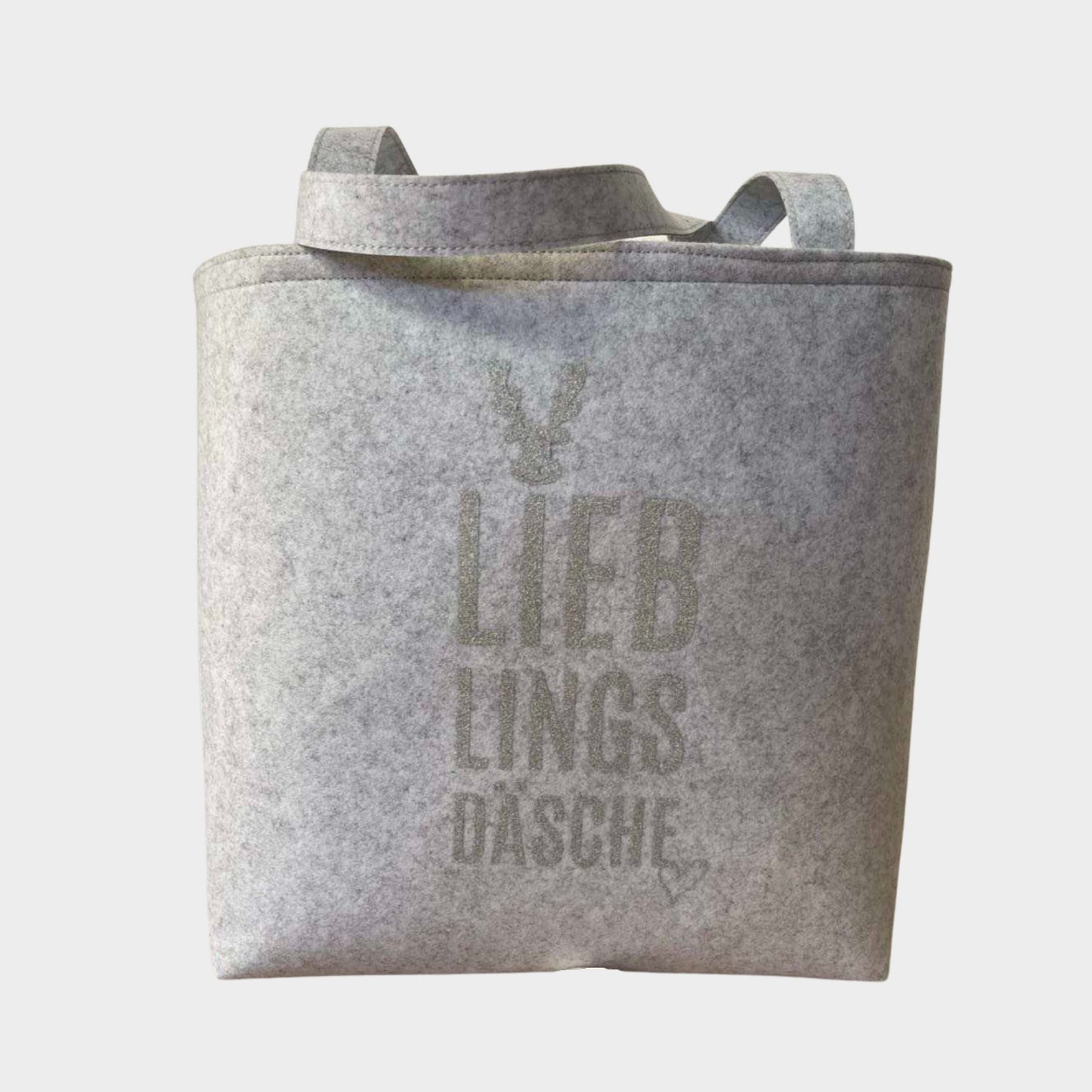 Lieblingsdäsche - Filztasche mit Print und Innentasche