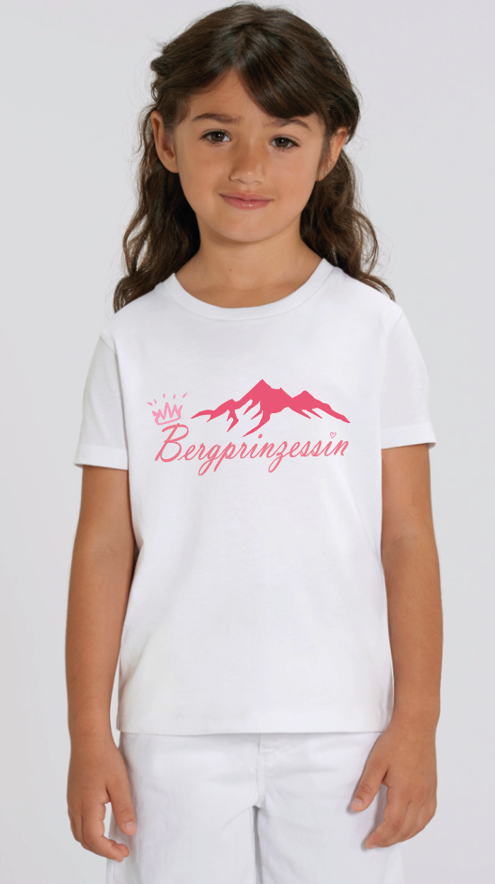 Bergprinzessin - Bio Baumwoll Shirt Kids weiß