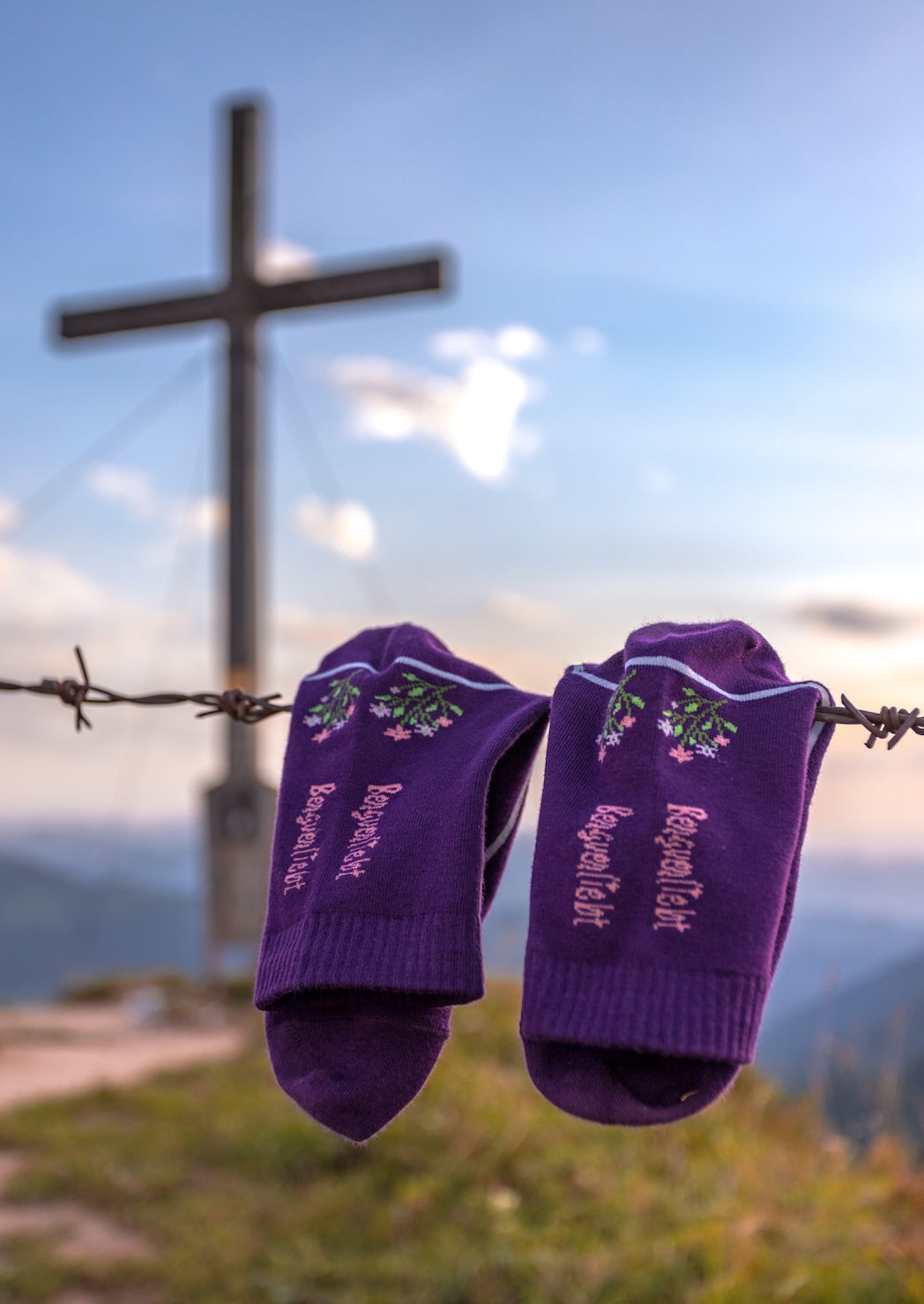 Bergverliebt - Socken lila Damen