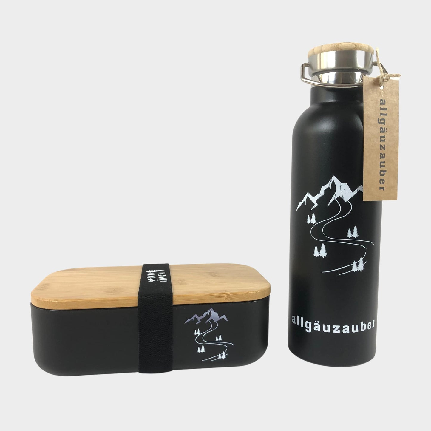 Wanderlust Geschenkset - Thermosflasche & Brotzeitbox