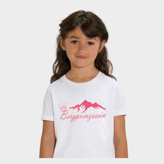 Bergprinzessin - Bio Baumwoll Shirt Kids weiß