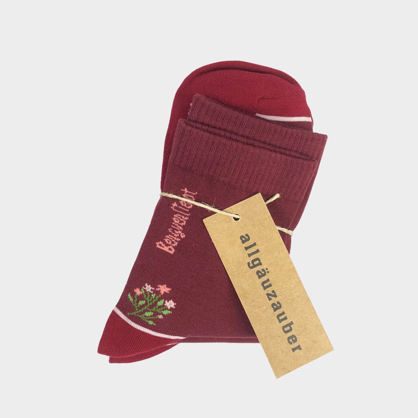 Bergverliebt - Socken rot Damen